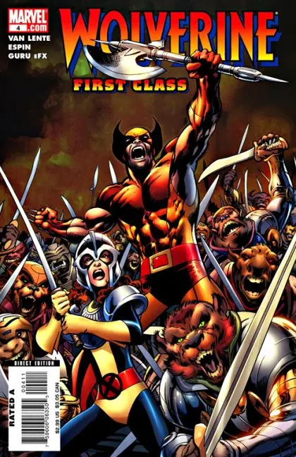 Wolverine: First Class #4 comic book cover, 2008
