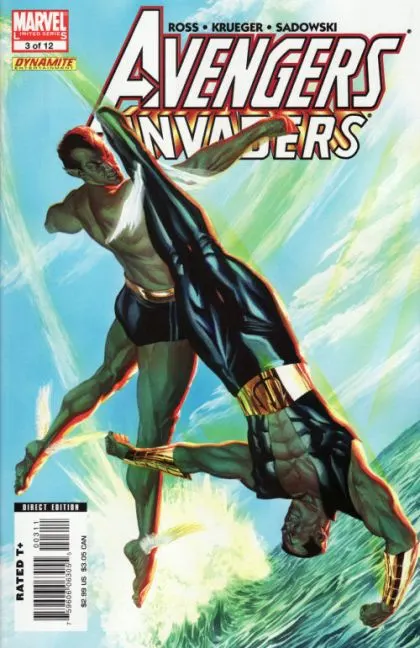 Avengers / Invaders #3 Direct Edition comic book cover, 2008