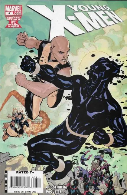 Young X-Men #4 comic book cover, 2008