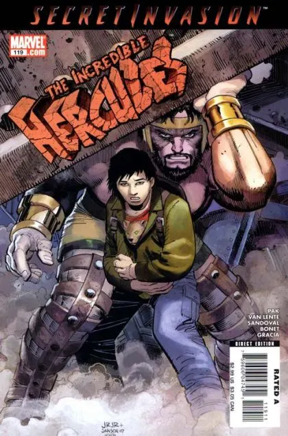 Incredible Hercules #119 comic book cover, 2008