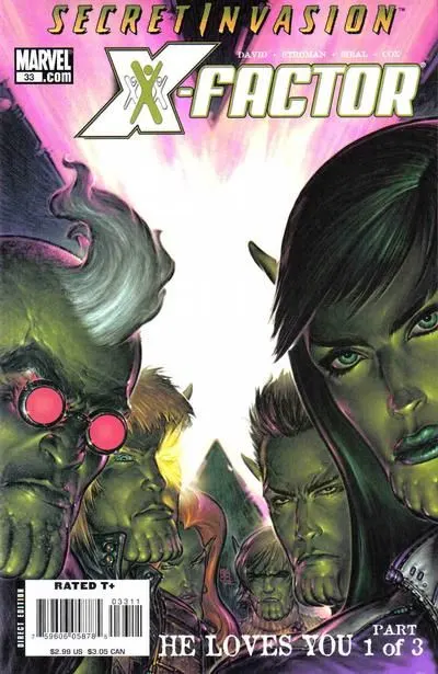 X-Factor, Vol. 3 #33 Boo Cook Regular comic book cover, 2008