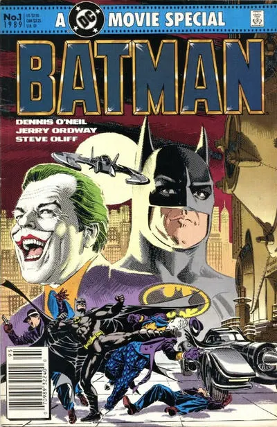 Batman: The Official Comic Adaptation #1 Newsstand Edition comic book cover, 1989