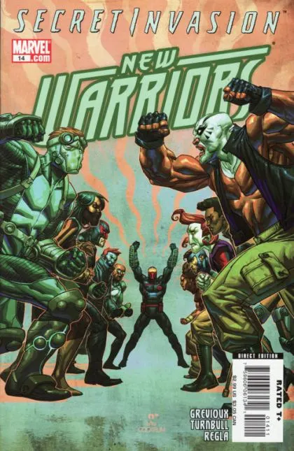New Warriors, Vol. 4 #14 comic book cover, 2008