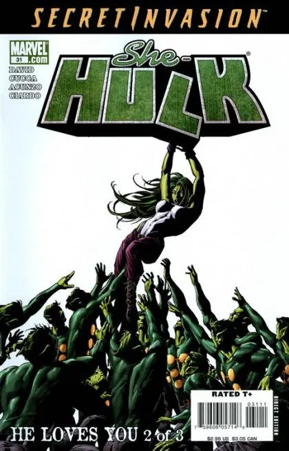 She-Hulk, Vol. 2 #31 comic book cover, 2008