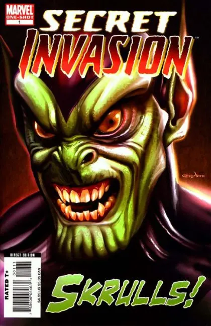 Skrulls! #1 comic book cover, 2008