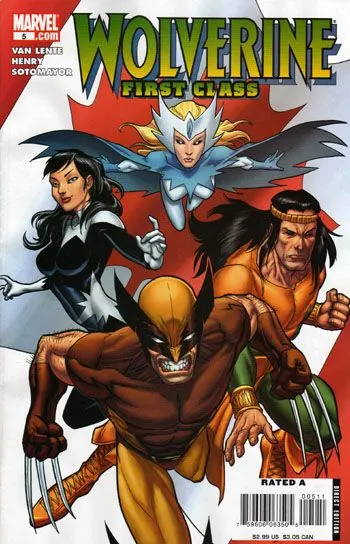 Wolverine: First Class #5 comic book cover, 2008