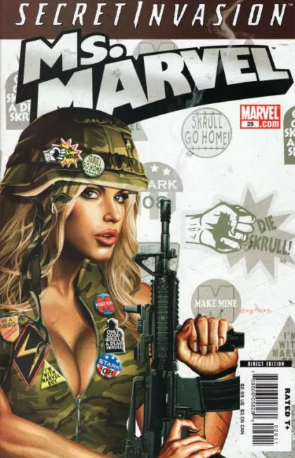 Ms. Marvel, Vol. 2 #29 Greg Horn Regular comic book cover, 2008