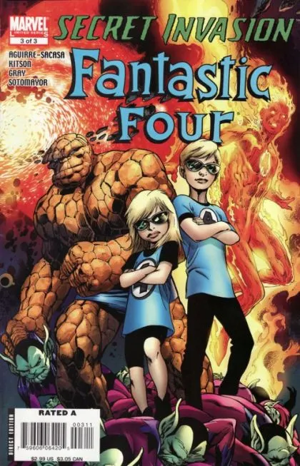 Secret Invasion: Fantastic Four #3 comic book cover, 2008