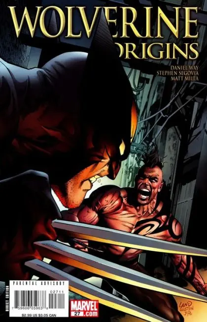 Wolverine: Origins #27 Direct Edition comic book cover, 2008