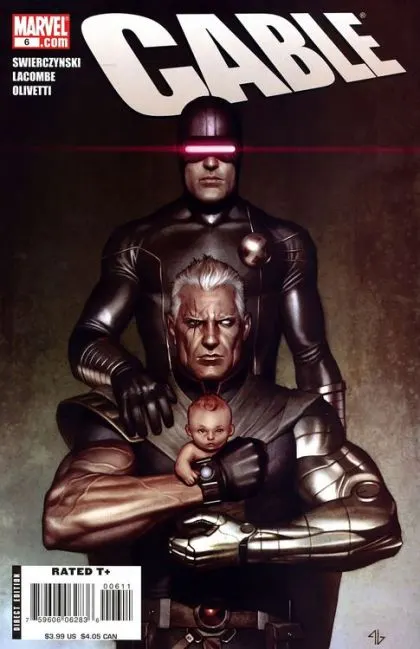 Cable, Vol. 2 #6 Regular Adi Granov Cover comic book cover, 2008