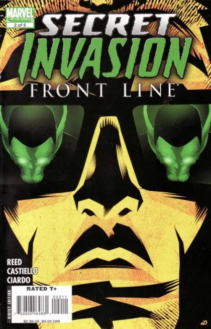 Secret Invasion: Front Line #2 comic book cover, 2008