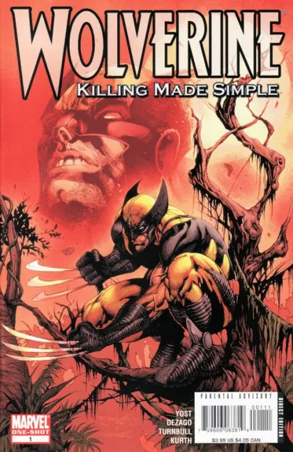 Wolverine: Killing Made Simple #1 comic book cover, 2008