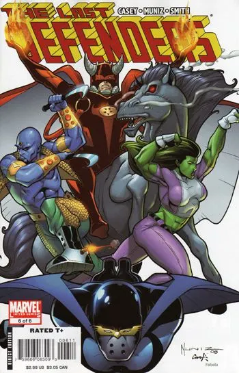 The Last Defenders #6 comic book cover, 2008