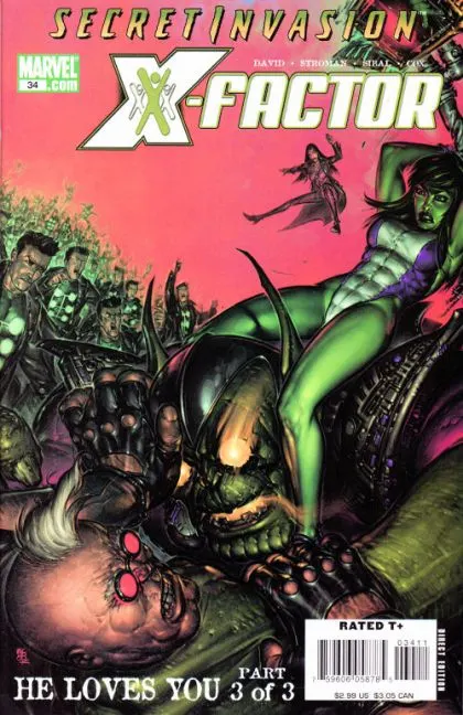 X-Factor, Vol. 3 #34 Boo Cook Regular comic book cover, 2008