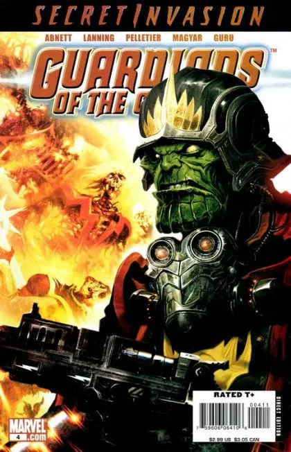 Guardians of the Galaxy, Vol. 2 #4 comic book cover, 2008