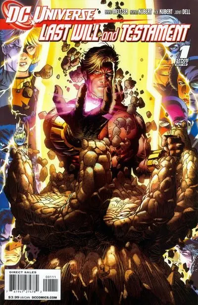 DC Universe: Last Will and Testament #1 comic book cover, 2008