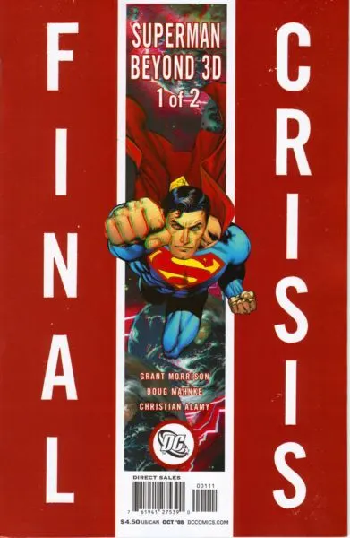 Final Crisis: Superman Beyond #1 Sliver Cover comic book cover, 2008
