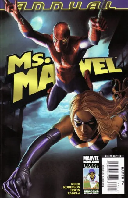 Ms. Marvel, Vol. 2 Annual #1 comic book cover, 2008