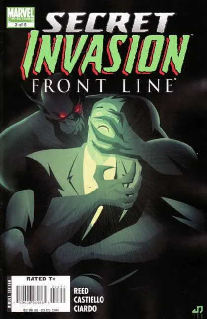 Secret Invasion: Front Line #3 comic book cover, 2008