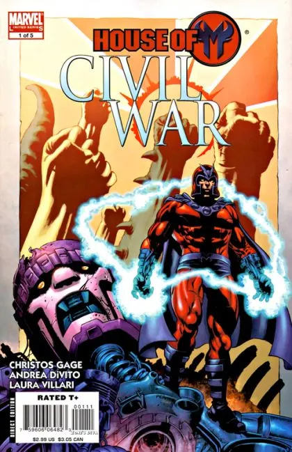 Civil War: House of M #1 comic book cover, 2008