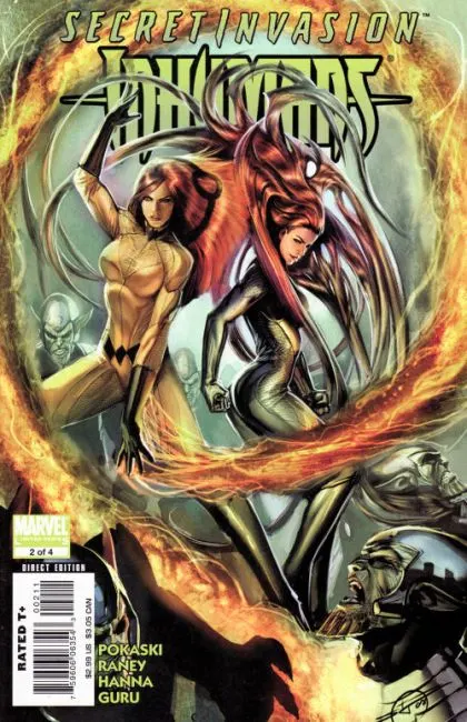 Secret Invasion: Inhumans #2 comic book cover, 2008
