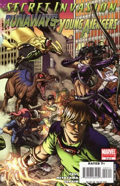 Secret Invasion: Runaways / Young Avengers #3 comic book cover, 2008