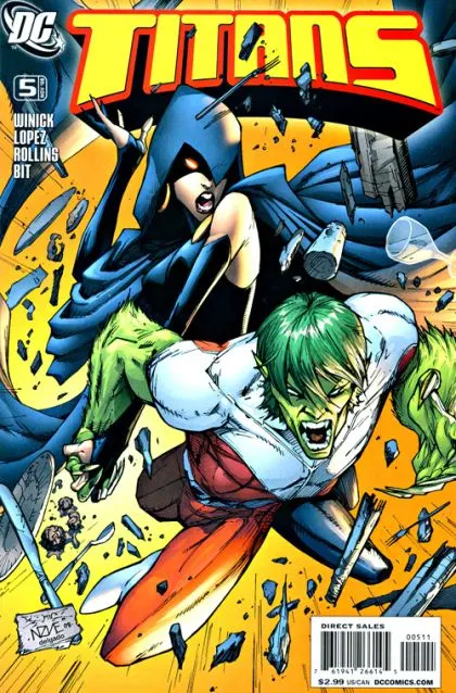 Titans, Vol. 2 #5 comic book cover, 2008