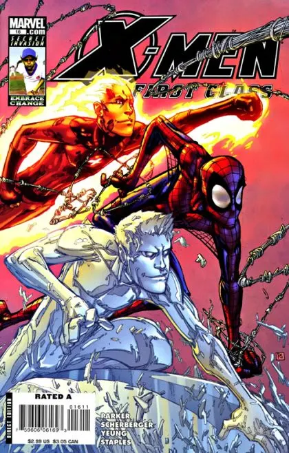 X-Men: First Class, Vol. 2 #16 comic book cover, 2008