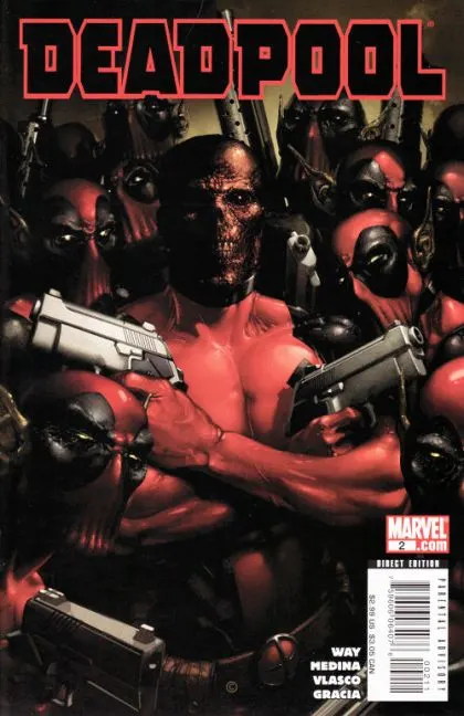 Deadpool, Vol. 3 #2 Regular Clayton Crain Cover comic book cover, 2008