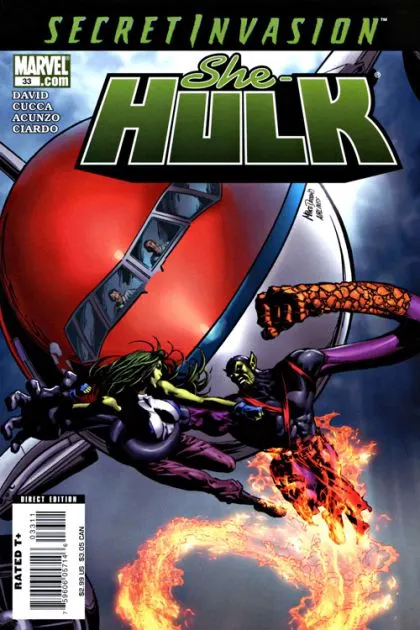 She-Hulk, Vol. 2 #33 comic book cover, 2008