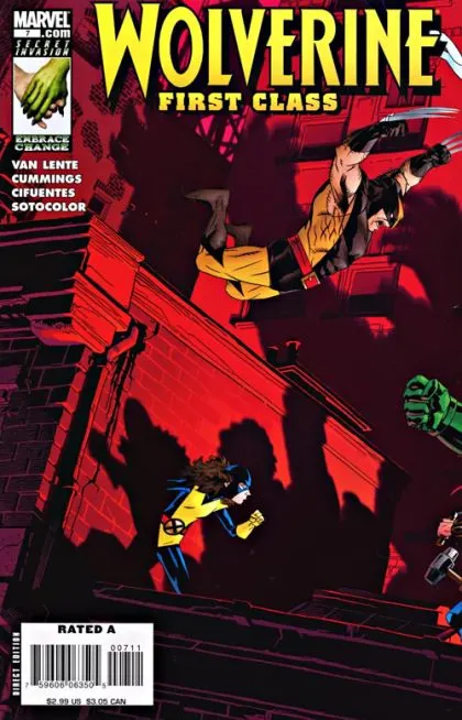 Wolverine: First Class #7 comic book cover, 2008