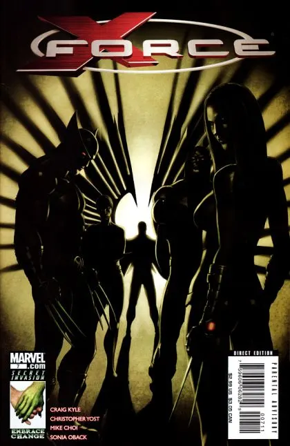 X-Force, Vol. 3 #7 comic book cover, 2008