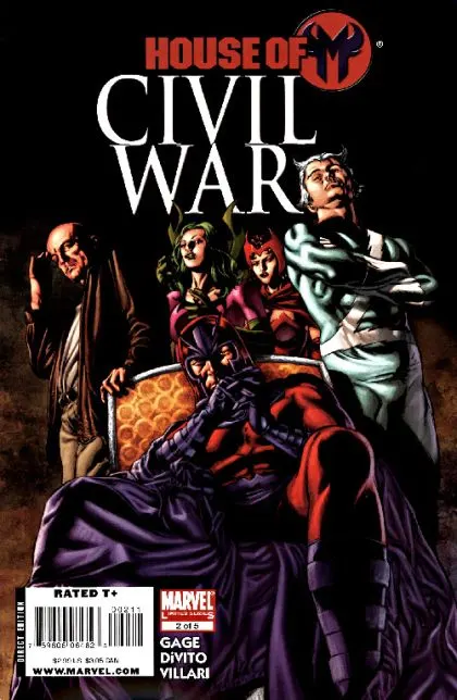 Civil War: House of M #2 comic book cover, 2008