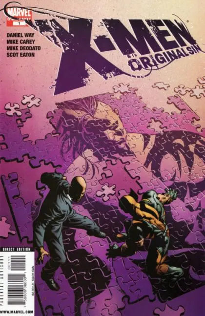 X-Men: Original Sin #1 Mike Deodato Jr. Regular comic book cover, 2008