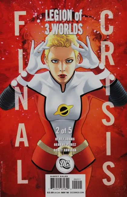 Final Crisis: Legion of Three Worlds #2 Character Cover comic book cover, 2008