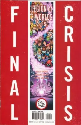 Final Crisis: Legion of Three Worlds #2 Sliver Cover comic book cover, 2008
