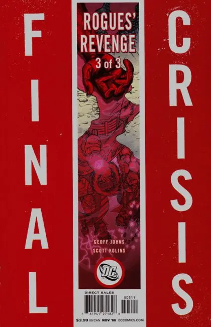 Final Crisis: Rogues' Revenge #3 Scott Kolins Variant comic book cover, 2008