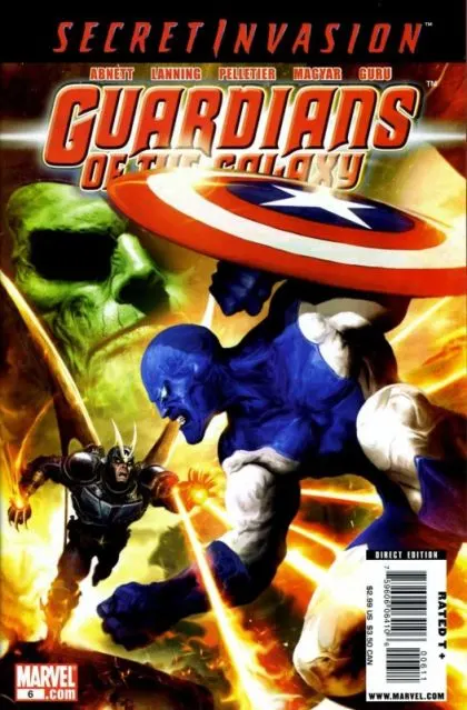 Guardians of the Galaxy, Vol. 2 #6 comic book cover, 2008