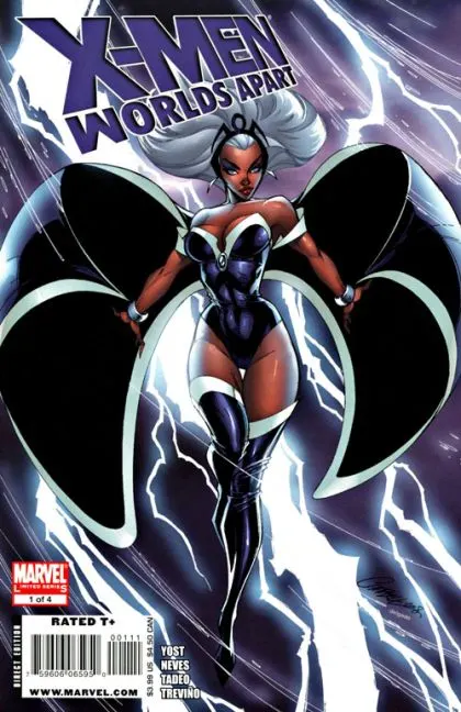 X-Men: Worlds Apart #1 Direct Edition comic book cover, 2008