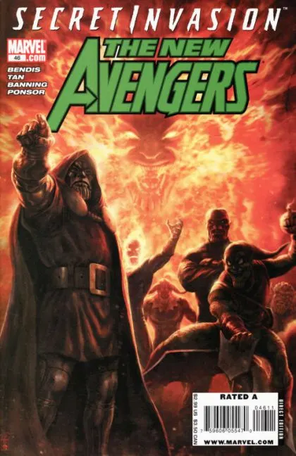 New Avengers, Vol. 1 #46 Aleksi Briclot Regular comic book cover, 2008