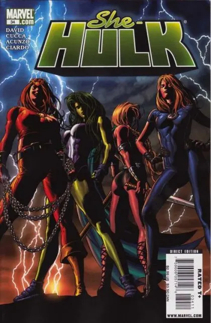 She-Hulk, Vol. 2 #34 comic book cover, 2008