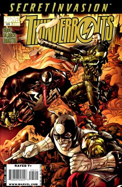 Thunderbolts, Vol. 1 #125 comic book cover, 2008