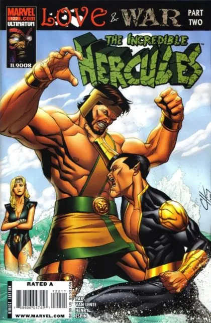 Incredible Hercules #122 Regular Clayton Henry Cover comic book cover, 2008