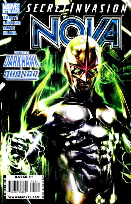 Nova, Vol. 4 #18 Francesco Mattina Regular comic book cover, 2008