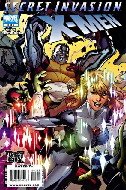 Secret Invasion: X-Men #3 comic book cover, 2008