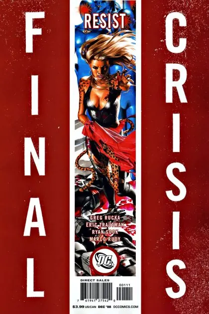 Final Crisis: Resist #1 Sliver Cover comic book cover, 2008