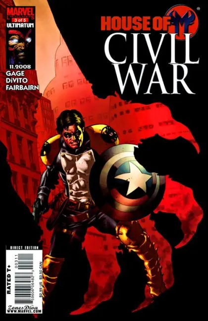 Civil War: House of M #3 comic book cover, 2009