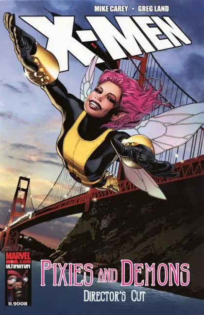X-Men: Pixies and Demons Director's Cut #1 comic book cover, 2009