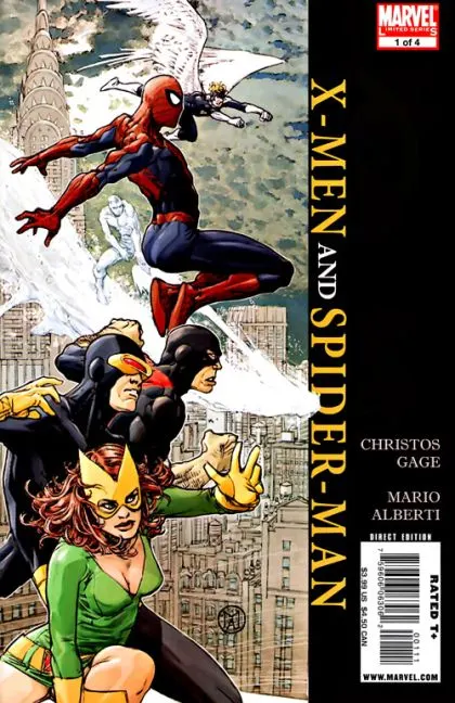 X-Men / Spider-Man #1 comic book cover, 2009