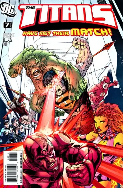 Titans, Vol. 2 #7 comic book cover, 2009